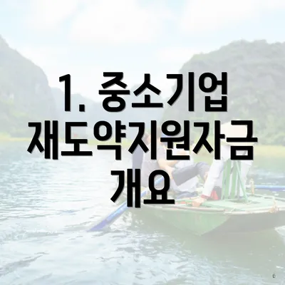 1. 중소기업 재도약지원자금 개요