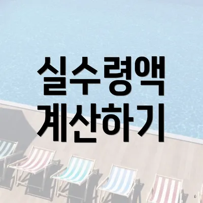 실수령액 계산하기