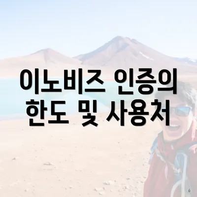 이노비즈 인증의 한도 및 사용처