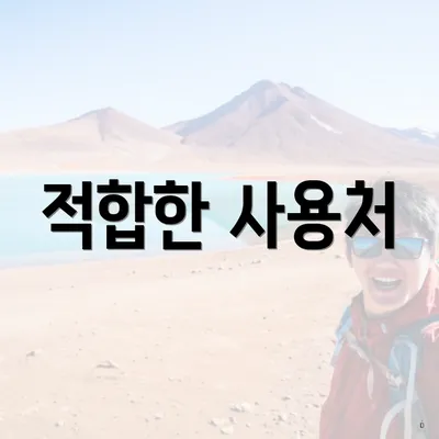 적합한 사용처