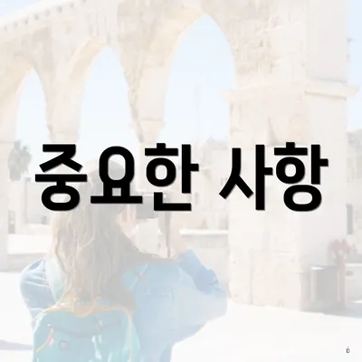 중요한 사항