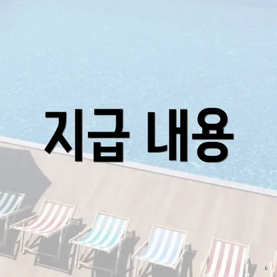 지급 내용