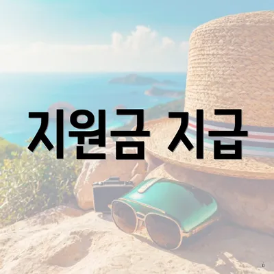 지원금 지급