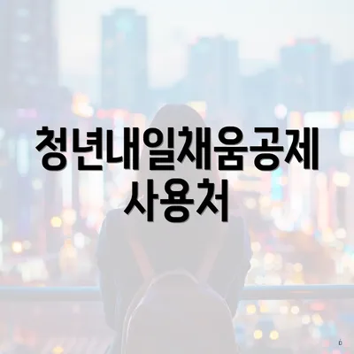 청년내일채움공제 사용처