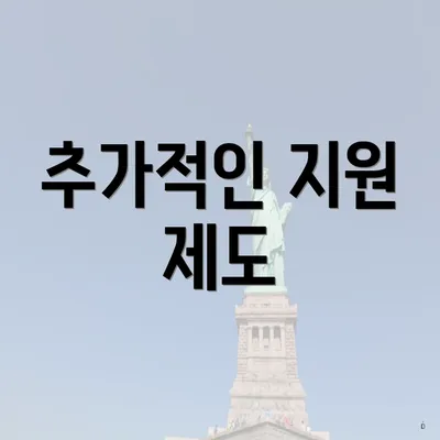 추가적인 지원 제도