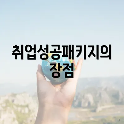 취업성공패키지의 장점